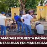 Polisi Tertibkan Preman Di Pasar Kota Padang Jelang Puasa