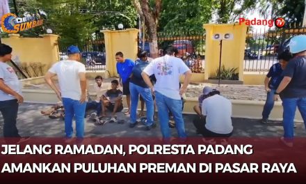 Polisi Tertibkan Preman Di Pasar Kota Padang Jelang Puasa