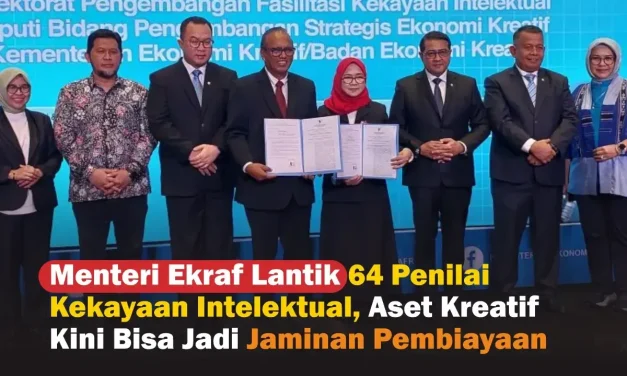 Perkuat Sistem Hak Kekayaan Intelektual, 64 Penilai Baru Dilantik
