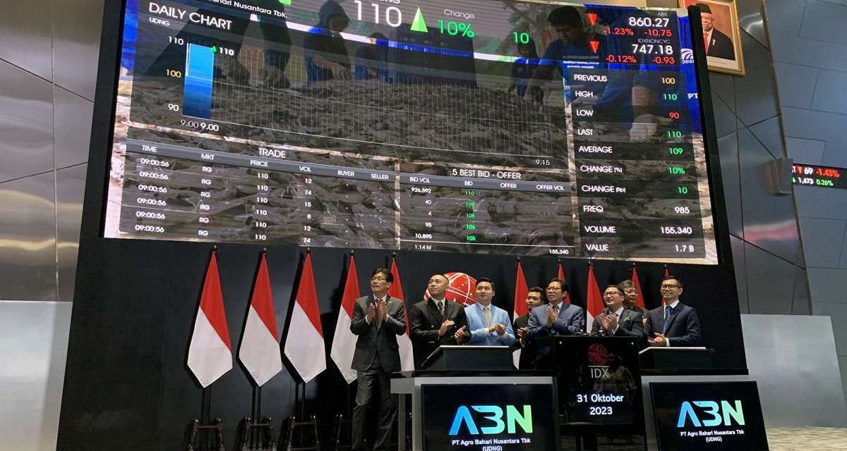 BEI Resmi Buka Perdagangan Saham Agro Bahari Nusantara