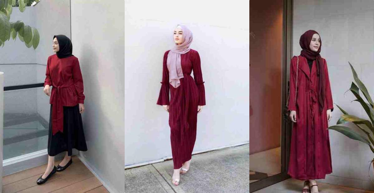 Inspirasi Kebaya Maroon