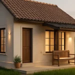 Hunian Minimalis Di Desa Dengan Pergola Alami Estetika
